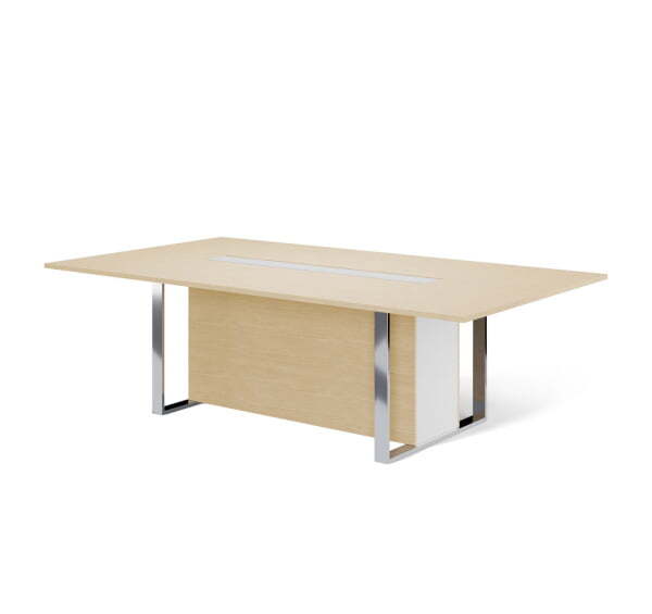 EXE Стол для переговоров L256 101 920 (Дуб Светлый/Хром металл)