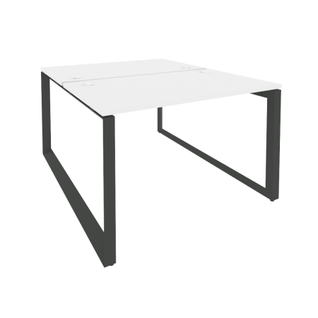 Рабочая станция на О-образном м/к Onix O.MO-D.RS-2.2.7 1180x1475x750 (Белый Бриллиант/Черный металл)