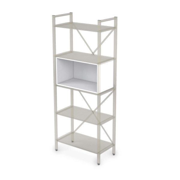 10ВК.001 Вкладка (716x378x404) (Белый премиум)