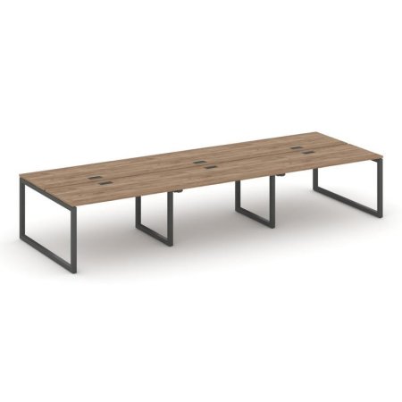 Рабочая станция 2-х сторонняя SN-5O.DRS-072 (3540х1432х750) (Дуб Табак/Металл Антрацит)