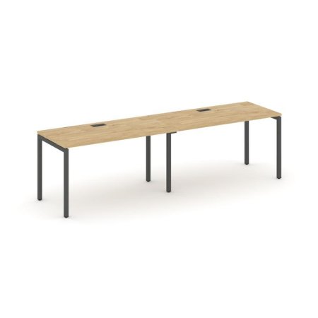 Рабочая станция 1 сторонняя SN-4P.ORS-023 (2760х800х750) (Тиквуд Светлый/Металл Антрацит)