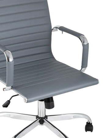 Кресло руководителя TopChairs City серый (Компьютерное кресло City серый)