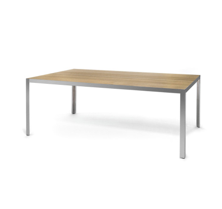 ENZO Стол для руководителя (Светлый эвкалипт/Хром)