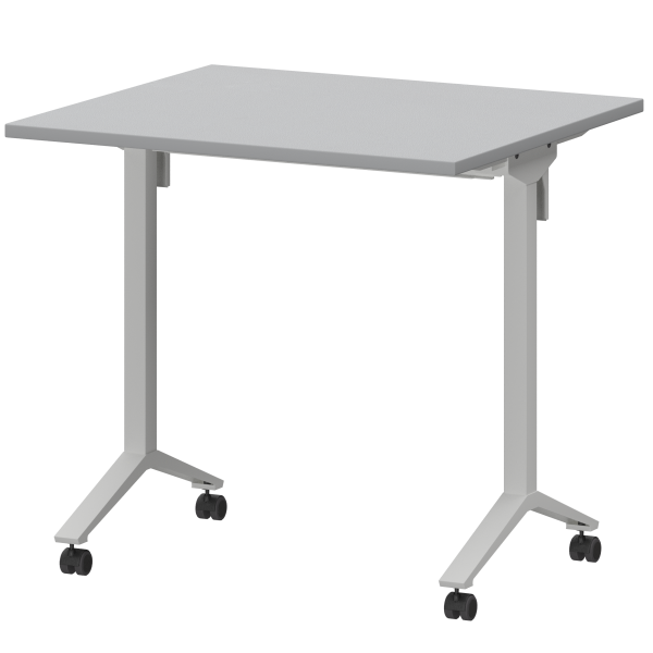 Стол мобильный складной Моби МБ22-80.70 800x700x750 (Серый/Белый)