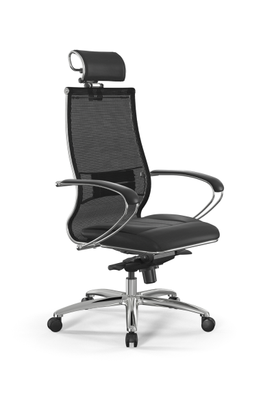 Кресло для руководителя Метта Samurai L2-6K - TS+Infinity /Kc00/Wm06/K2cL/H2cL-3D(M06.B31.G04.W03) (Черный)