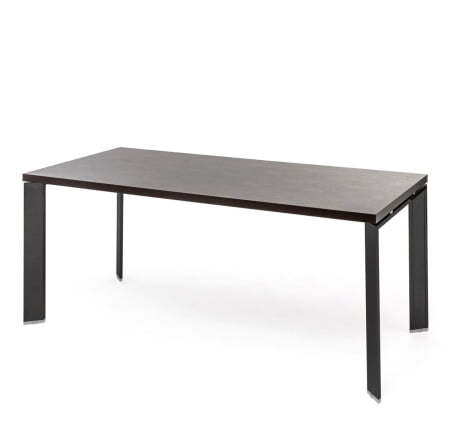 FERMO METAL Стол для руководителя L200 (Венге/Черный металл)