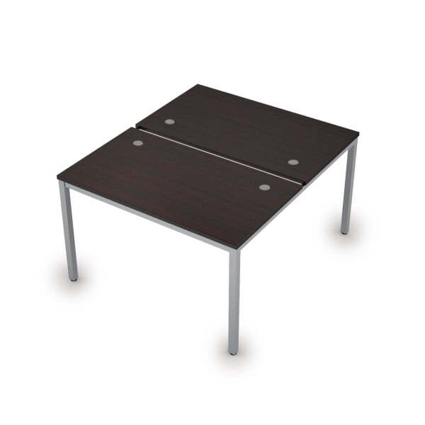 6МБ.269 Бенч-система на два рабочих места (1400x1235x750) (Венге/Алюминий матовый)