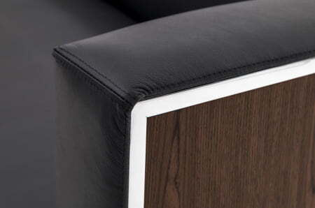 VISPO Кресло (ОРЕХ/ЧЕРНЫЙ)