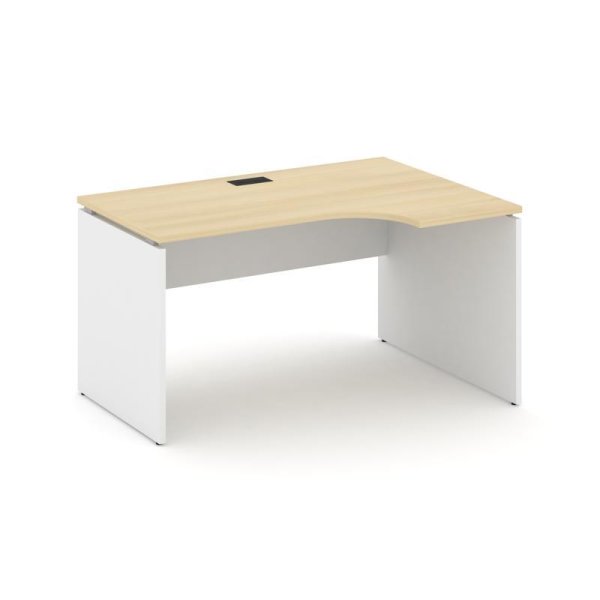 Стол рабочий эргономичный SN-D.SPA-021(R) (1380х800/980х750) (Акация Лорка/Белый)