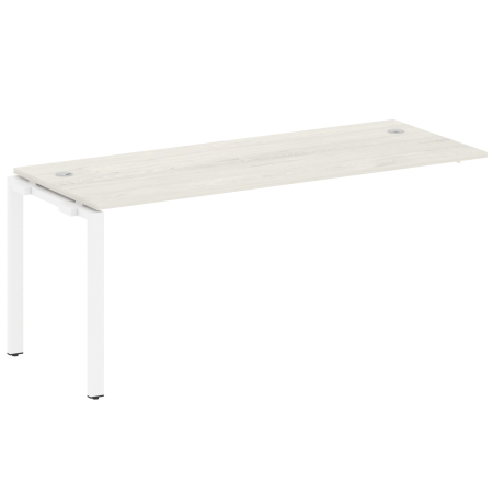 Проходной наборный элемент рабочей станции Metal System Style БП.ПРС-СП-1.5 1800x720x750 (Дуб Наварра/Белый металл)