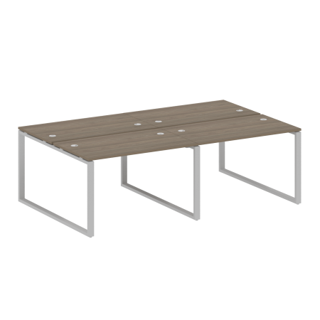 Рабочая станция Metal System Style БО.СМ-4.2 2400x1475x750 (Вяз/Серый металл)