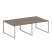 Рабочая станция Metal System Style БО.СМ-4.2 2400x1475x750 (Дуб Наварра/Серый металл)