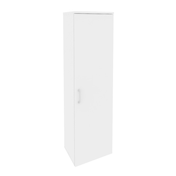 Гардероб узкий правый Onix O.GB-1R 560x420x1977 (Белый Бриллиант)