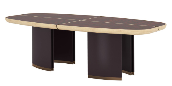 Стол переговоров BENTLEY 350 (3500x1400x760) (Шпон розового дерева TA55)