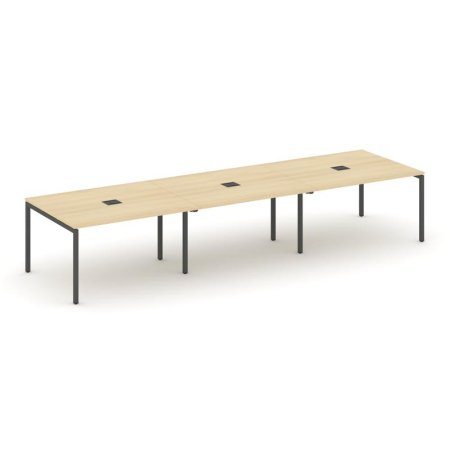 Стол переговорный SN-4P.SPRG-054 (4740х1180х750) (Акация Лорка/Металл Антрацит)