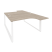 Рабочая станция на О-образном м/к Onix O.MO-D.SA-3 1380x2395x750 (Тиквуд Темный/Белый Металл)