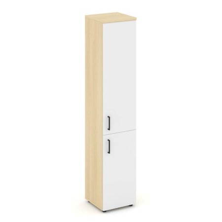 Шкаф высокий узкий SN.STU.E-104(R) (400х400х1982) (Акация Лорка/Белый)
