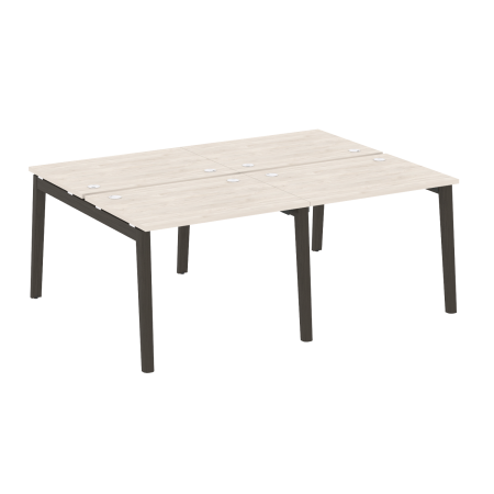 Рабочая станция на деревянных опорах Onix Wood OW.D.RS-4.1.7 1960x1475x750 (Денвер Светлый/Дуб Темный)
