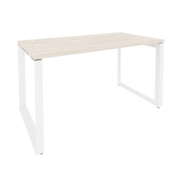 Стол рабочий на О-образном м/к Onix O.MO-SP-3.7 1380x720x750 (Денвер Светлый/Белый Металл)