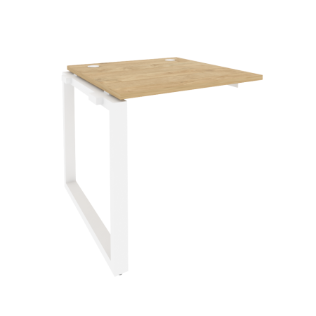 Наборный элемент рабочей станции на О-образном м/к Onix O.MO-1.NRS-0.8 780x800x750 (Тиквуд Светлый/Белый Металл)