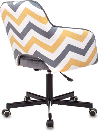 Кресло CH-380M серая жемчужина Italia 26 зигзаг крестов. металл (Серо-голубой)