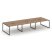 Рабочая станция 2-х сторонняя SN-4O.DRS-082 (3540х1632х750) (Тиквуд Светлый/Металл Антрацит)