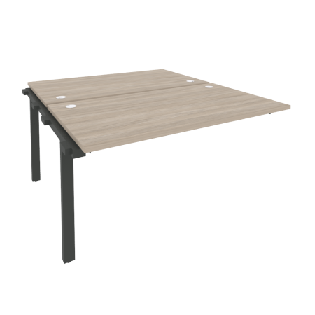 Наборный элемент рабочей станции на м/к Onix O.M-2.NRS-3.8 1380x1635x750 (Дуб Аттик/Черный металл)