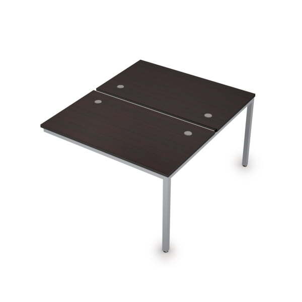 6МБК.278 Сдвоенные бенч-системы, конечный модуль (1200x1435x750) (Венге/Алюминий матовый)