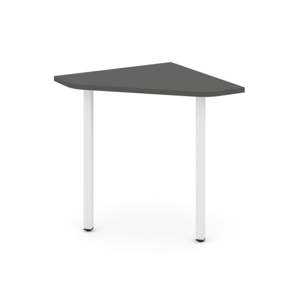 Угловой элемент стола SN-4.USP-001 (600х600х750) (Антрацит/Металл Белый)