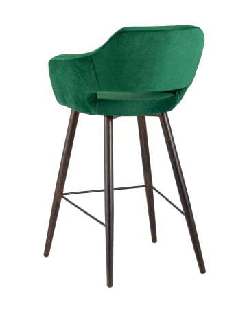 Стул барный Саймон велюр темно-зеленый (Стул барный Саймон темно-зеленый)