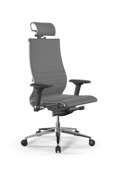 Кресло для руководителя Метта Samurai L2-7D - Infinity /Kc04/Nc04/D04P/H2cL-3D(M26.B32.G25.W03) (Серый)