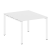 Переговорный стол 1 столешница Metal System Style БП.ПРГ-1.1 1000x1235x750 (Дуб Наварра/Серый металл)