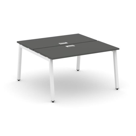 Рабочая станция 2-х сторонняя SN-5A.DRS-021 (980х1632х750) (Антрацит/Металл Белый)