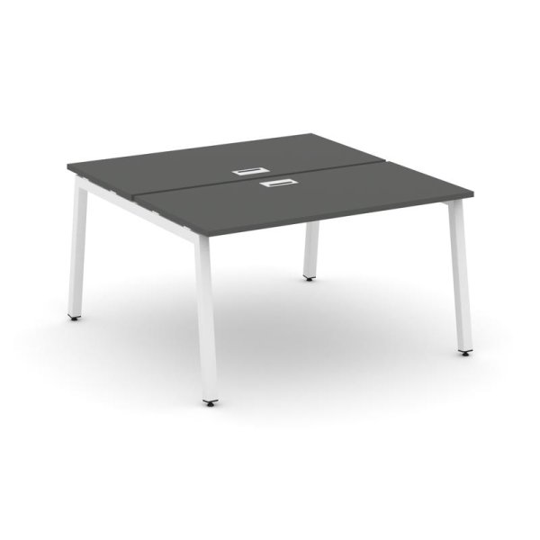 Рабочая станция 2-х сторонняя SN-5A.DRS-021 (980х1632х750) (Антрацит/Металл Белый)