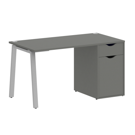 Стол письменный VR.SP-3-138.1.A 1380x720x750 (Металлик/Серый Металл)