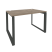 Стол рабочий на О-образном м/к Onix O.MO-SP-2.8 1180x800x750 (Тиквуд Темный/Белый Металл)