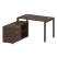 Рабочая станция с опорной тумбой левая Metal System Style БП.РС-СТС-2.2 Л 1300x1520x750 (Дуб Наварра/Серый металл)