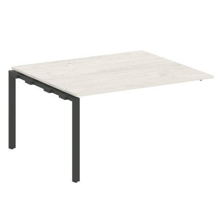 Проходной наборный элемент переговорного стола Metal System Style БП.ППРГ-3 1400x1235x750 (Дуб Наварра/Антрацит металл)