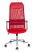 Кресло руководителя KB-9N красный TW-35N TW-97N сетка/ткань с подголов. крестов. металл хром (Красный)