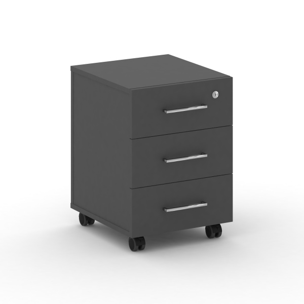Тумба мобильная Cross CRU.TM-2 (420x460x587) (Базальт UM-Черный UM)