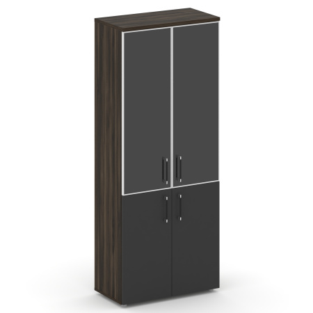 Шкаф высокий широкий Shift SK.ST-1.2R white (800x420x1977) (Дуб Мали-Антрацит)