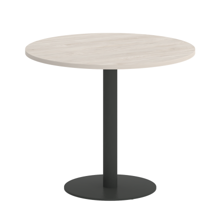 Стол круглый VR.SP-5-90.1 900x900x750 (Денвер Светлый/Антрацит Металл)