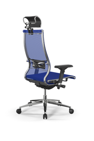 Кресло для руководителя Метта Samurai L2-5D - TS /Kc00/Nc00/D04P/H2cL-3D(M26.B32.G25.W03) (Синий)