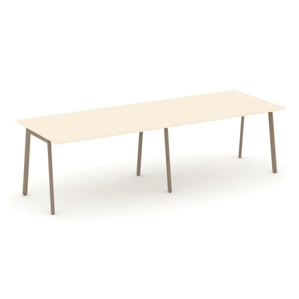Стол переговорный ES.PRG-2.3-P (2760х980х750) (Сатин/Металл Латте)
