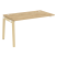 Наборный элемент рабочей станции на деревянных опорах Onix Wood OW.1.NRS-3.8 1380x800x750 (Тиквуд Светлый/Дуб Темный)
