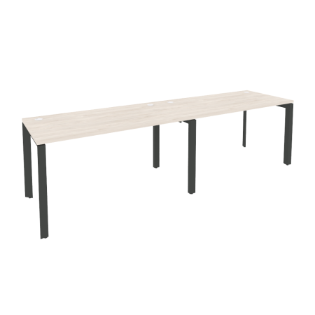 Рабочая станция на П-образном м/к Onix O.MP-RS-2.3.7 2760x720x750 (Денвер Светлый/Черный металл)