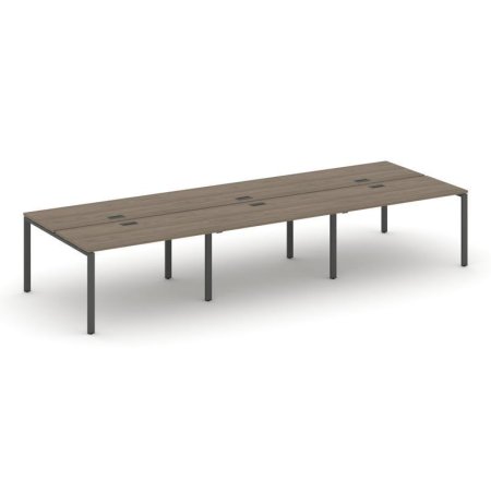 Рабочая станция 2-х сторонняя SN-6P.DRS-083 (4140х1632х750) (Вяз Благородный/Металл Антрацит)