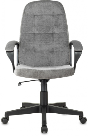 Кресло руководителя CH 002 Fabric серый Light-19 крестов. пластик (Серый)