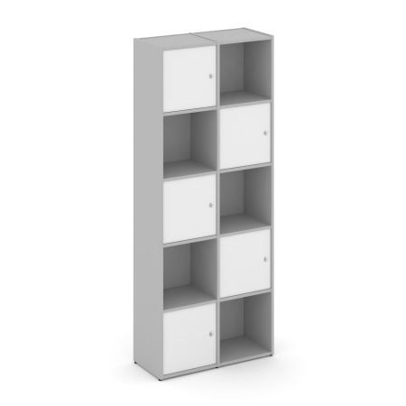 Стеллаж Locker Plus LK.K-008 798x350x1983 (Серый | Белый)