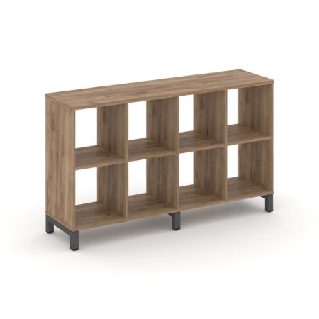 Каркас стеллажа 2 яруса SN.KS-240 (1488х400х881) (Дуб Табак/Металл Антрацит)